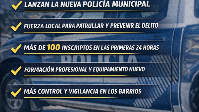 SEGURIDAD EN MORÓN: MÁS PRESUPUESTO Y UNA NUEVA POLICÍA MUNICIPAL