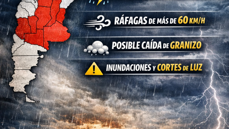ALERTA POR TORMENTAS: SE VIENEN 48 HORAS DE LLUVIAS FUERTES Y VIENTO EN VARIAS ZONAS DEL PAÍS