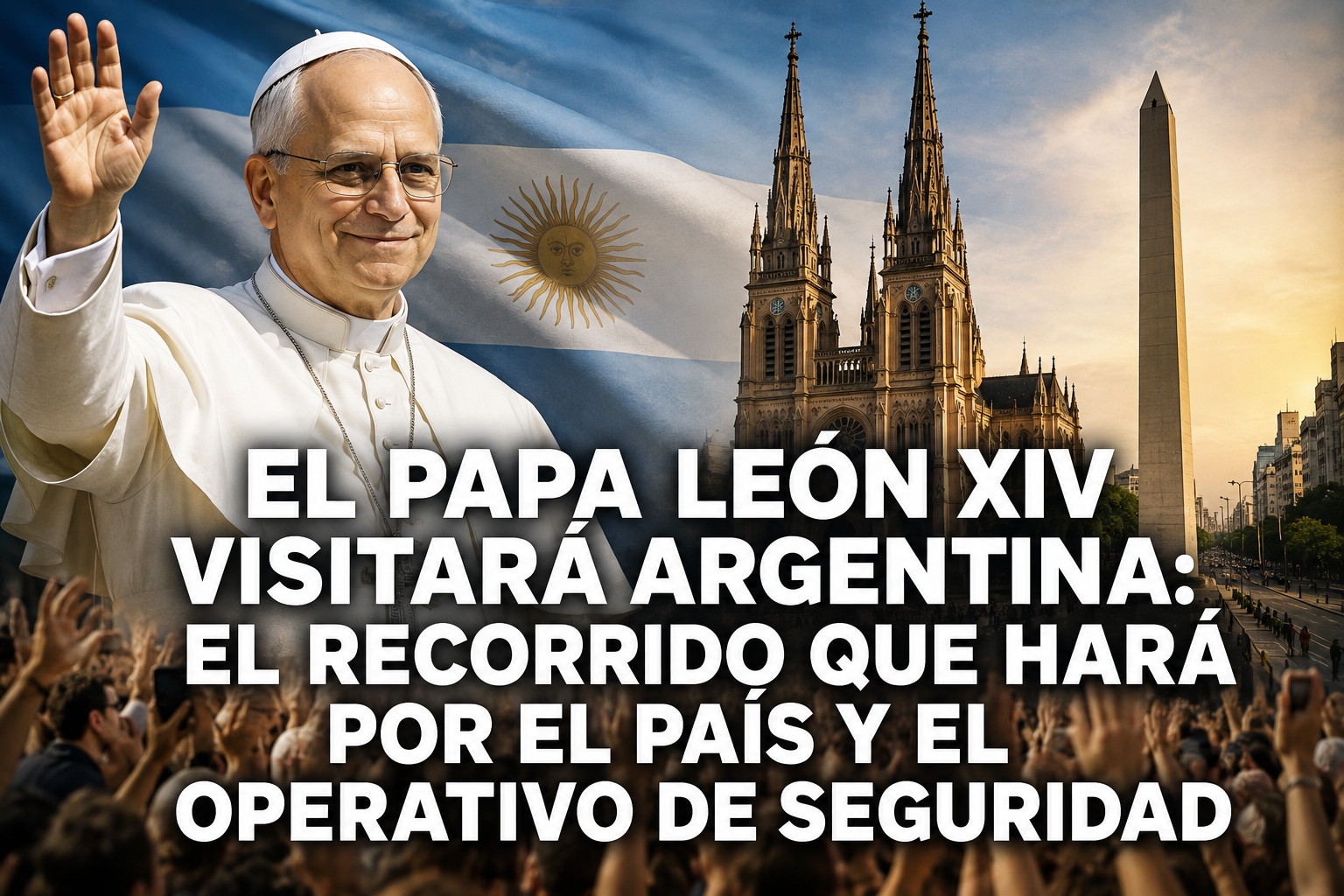 EL PAPA LEÓN XIV VISITARÁ ARGENTINA: EL RECORRIDO QUE HARÁ POR EL PAÍS Y EL OPERATIVO DE SEGURIDAD