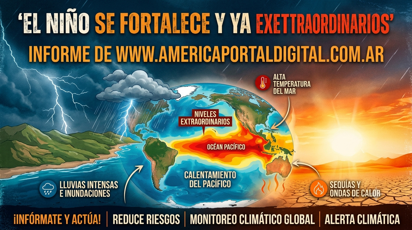 EL NIÑO SE FORTALECE Y YA ALCANZA NIVELES EXTRAORDINARIOS