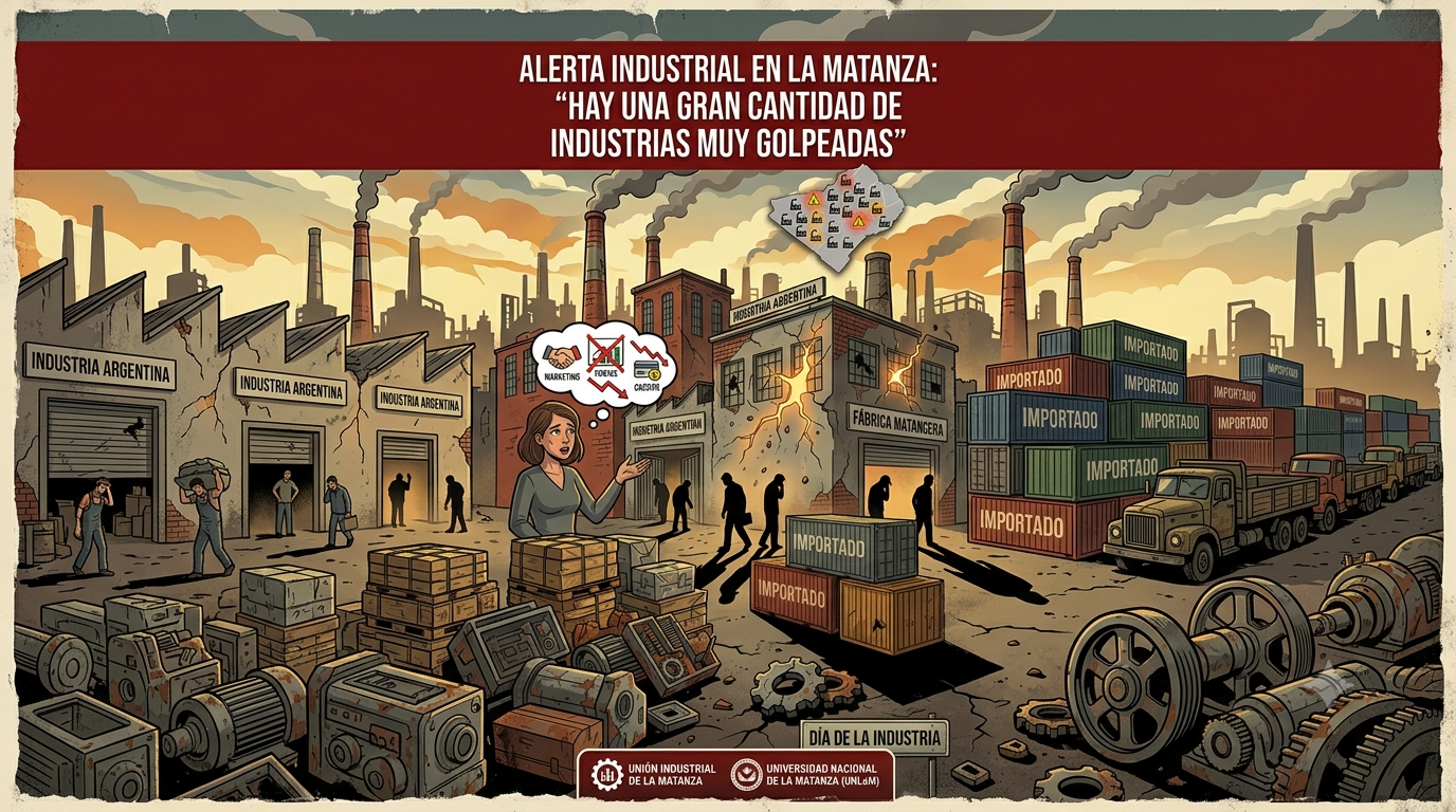 ALERTA INDUSTRIAL EN LA MATANZA: “HAY UNA GRAN CANTIDAD DE INDUSTRIAS MUY GOLPEADAS”