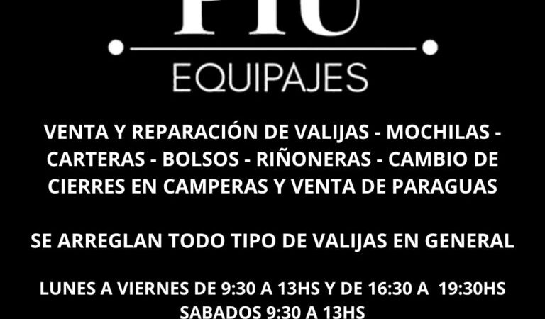 PIÚ EQUIPAJES