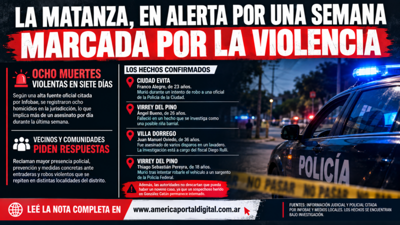 LA MATANZA, EN ALERTA POR UNA SEMANA MARCADA POR LA VIOLENCIA