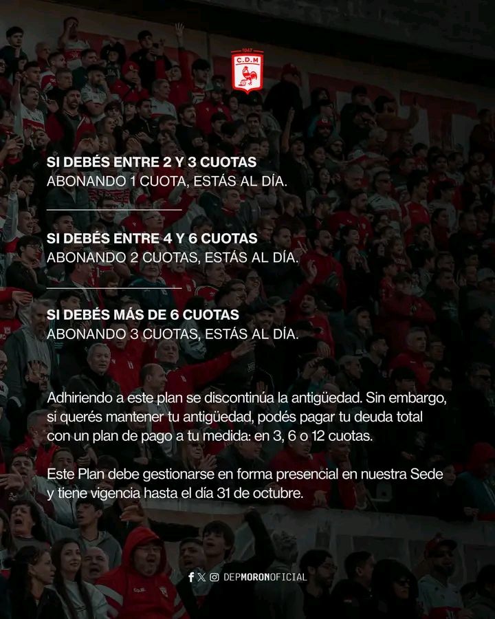 DEPORTIVO MORÓN LANZA EL PLAN “ALENTEMOS TODOS JUNTOS” ⚪️ð´⚪️
